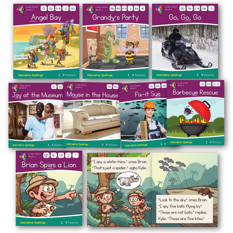 Phase 5 Alternative Spellings - Long Vowel Sounds (set of 48) – Smart Kids