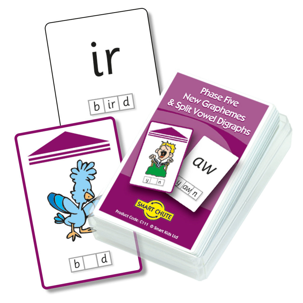 Letters and Sounds Phase 5 New Graphemes Chute Cards