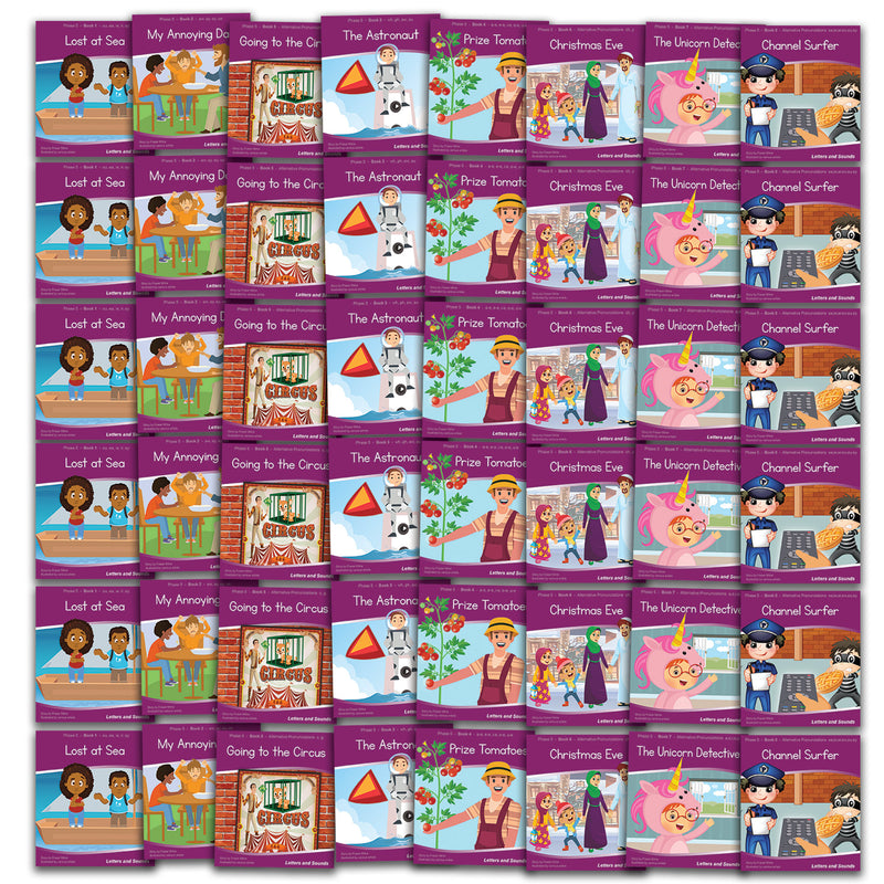 Phase 5 Fiction Decodable Readers - (6 xSets, 48 Books)