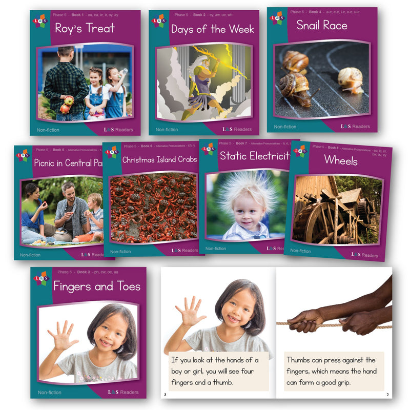 Phase 5 Non-Fiction Decodable Readers (set of 48)