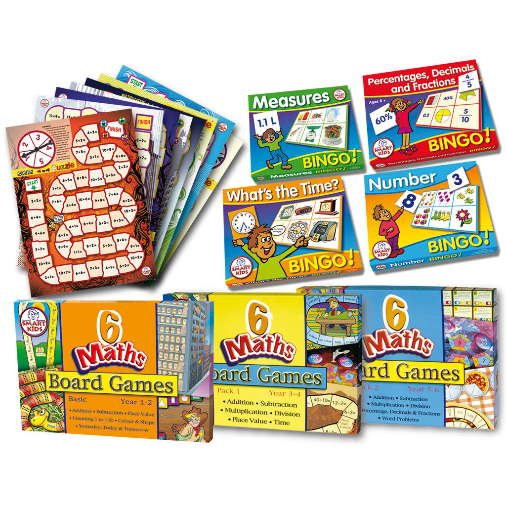 Bumper Maths Games Kit - with FREE Spinners Set