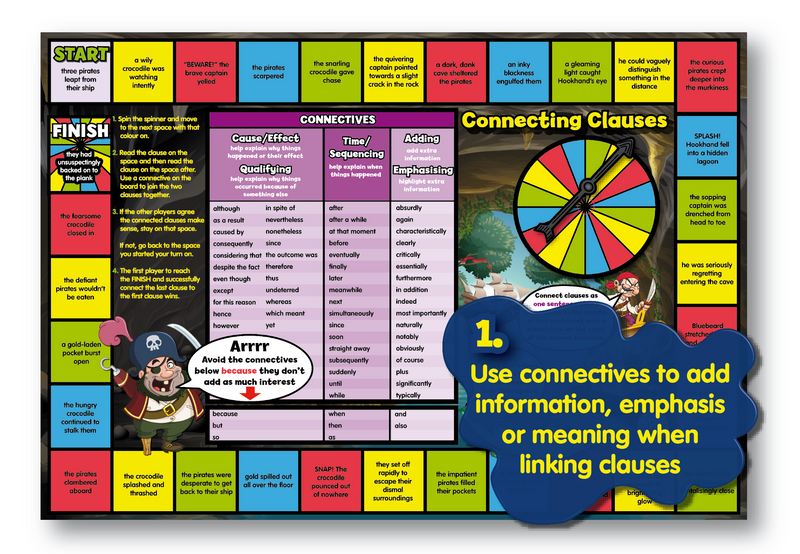 6 Grammar & Sentences Board Games