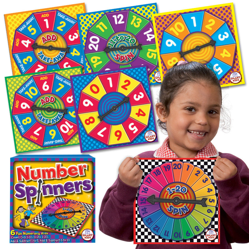 Spinner With Numbers 6 Number Spinners – Smart Kids