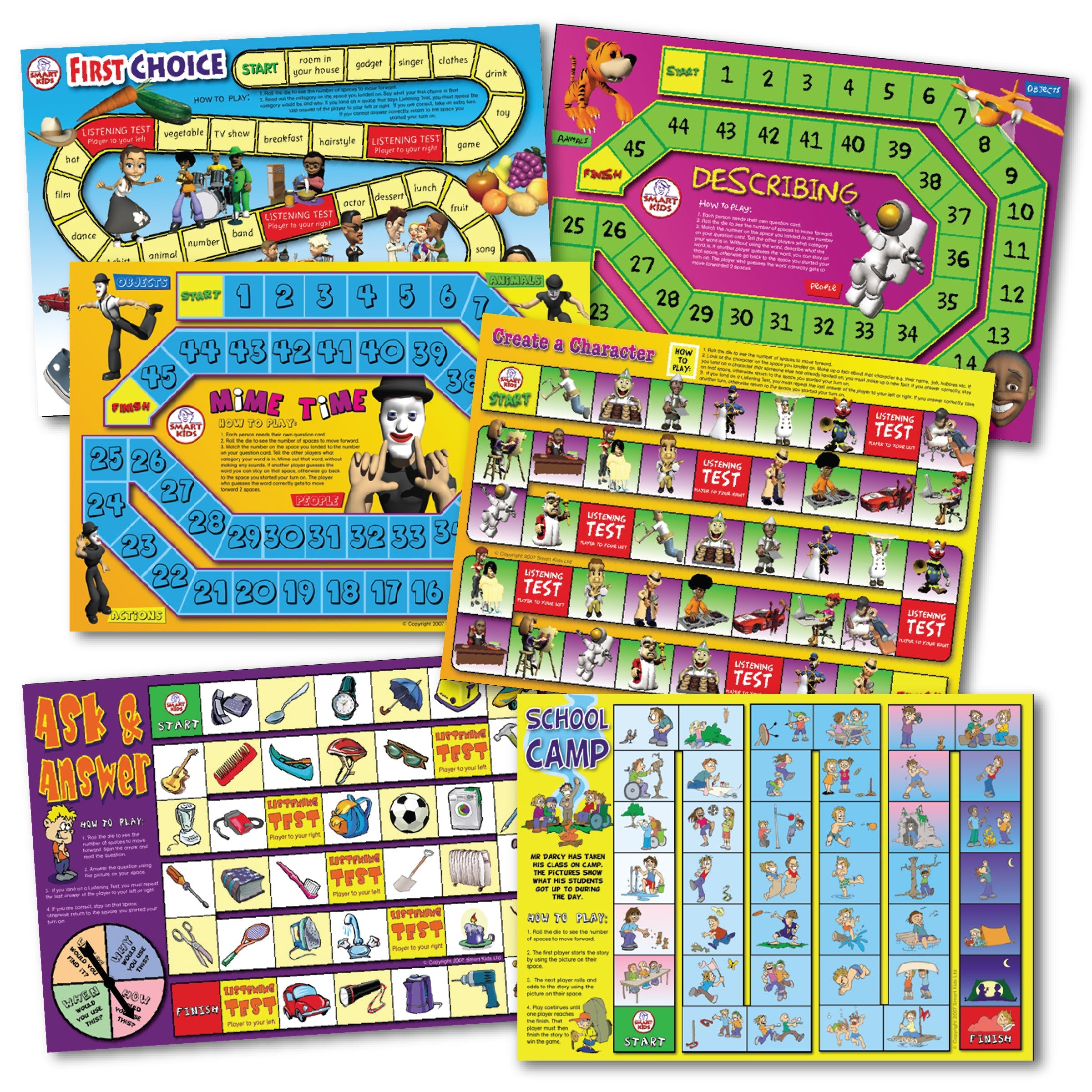 6 Speaking & Listening Board Games – Smart Kids