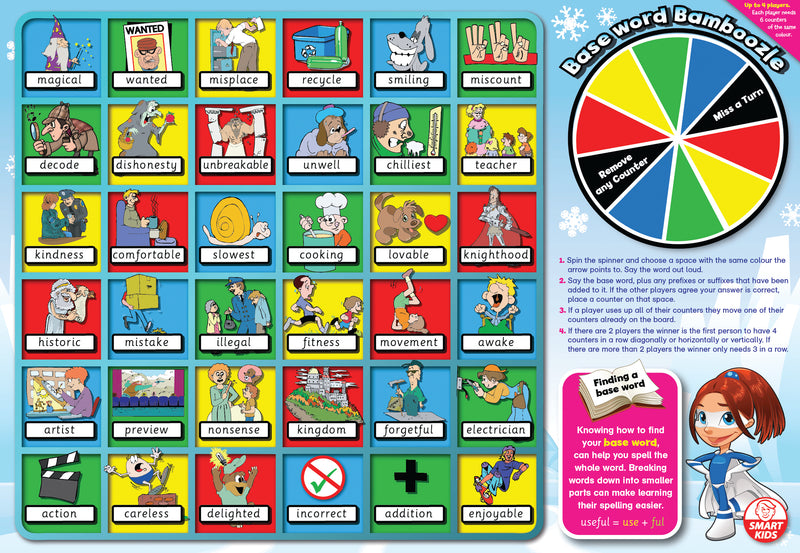 6 Super Spelling Rules Board Games
