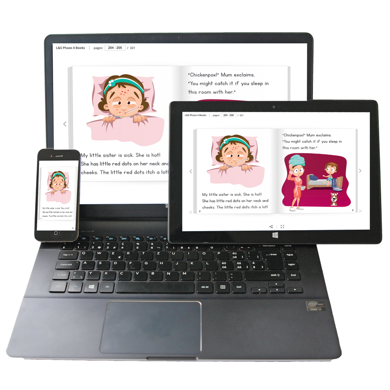 Letters and Sounds books and worksheets subscription