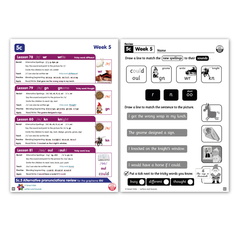 Letters and Sounds Daily Planning Phase 5 (Year 1)