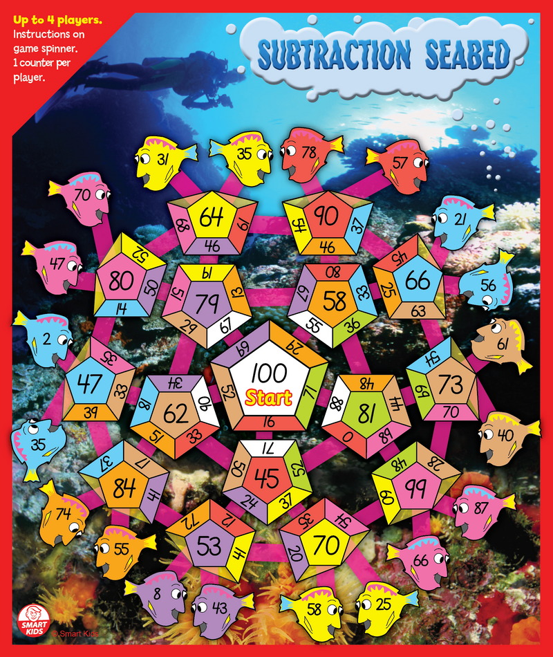6 Maths Board Games Pack 2
