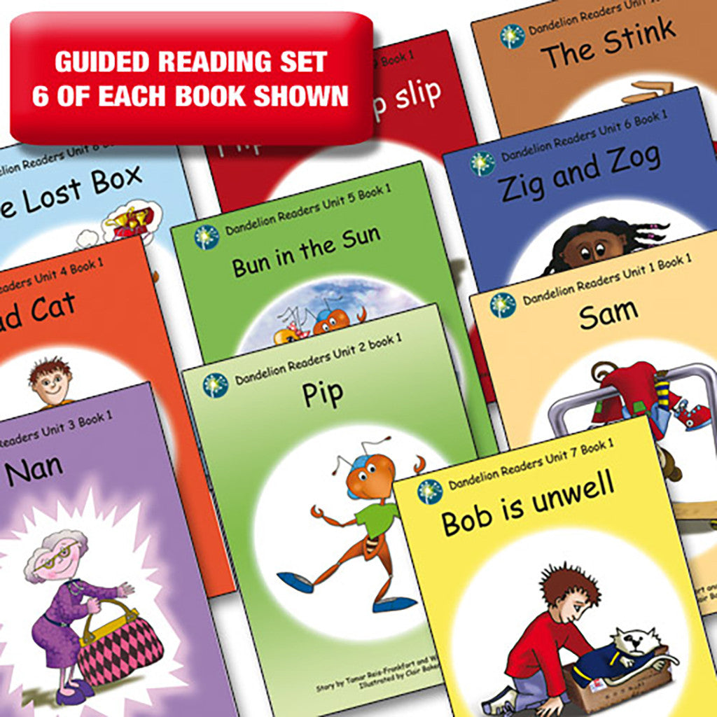 Dandelion Readers Units 1-10 - Set 1 (Guided Reading - 60 books