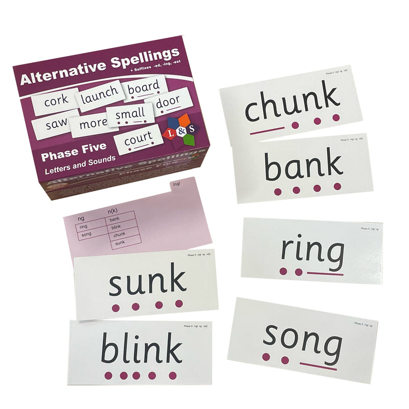 Letters and Sounds Alternative Spellings Flashcards - Phase Five ...