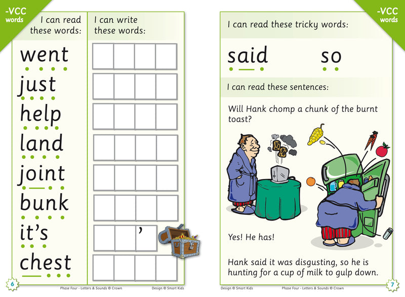 Letters and Sounds Phase 4 Activity Book – Smart Kids