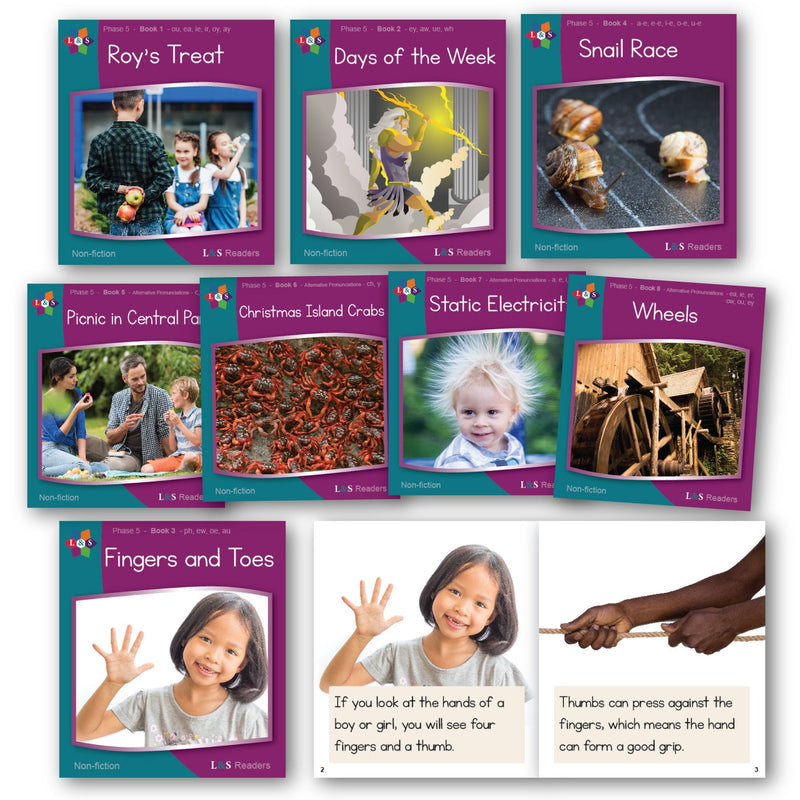 Letters and Sounds Phase 5 Non-Fiction Decodable Readers – Smart Kids