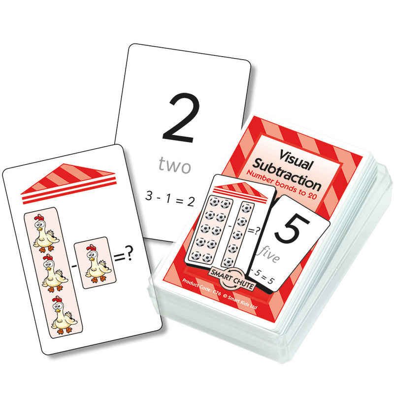 Visual Cards Math Letters Visual Subtraction Chute Cards – Smart Kids