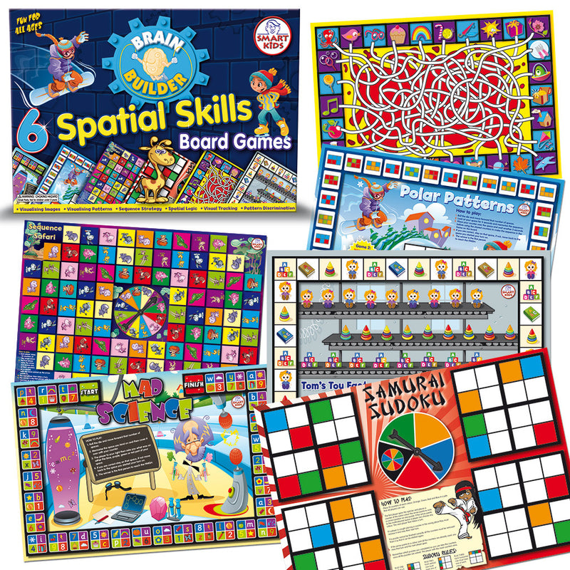 6 Spatial Skills Board Games