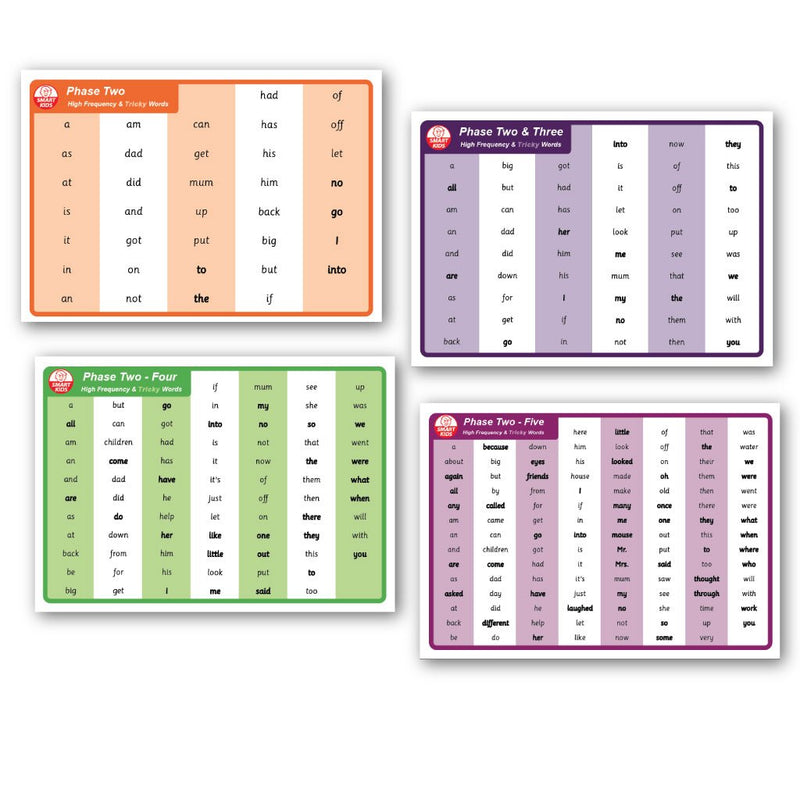 Phase 2 to 5 Consecutive Word Mats Download