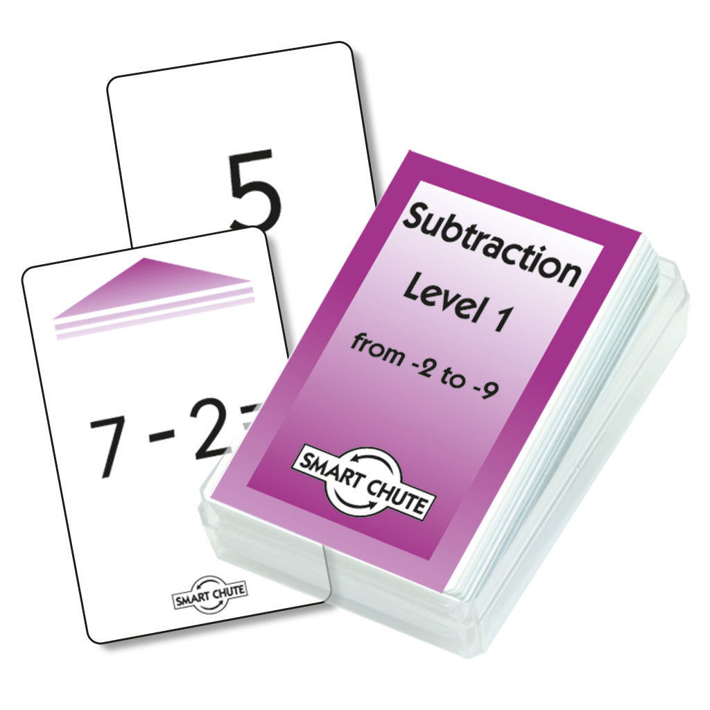 Subtraction Facts Chute Cards Level 1 -    Smart Chute