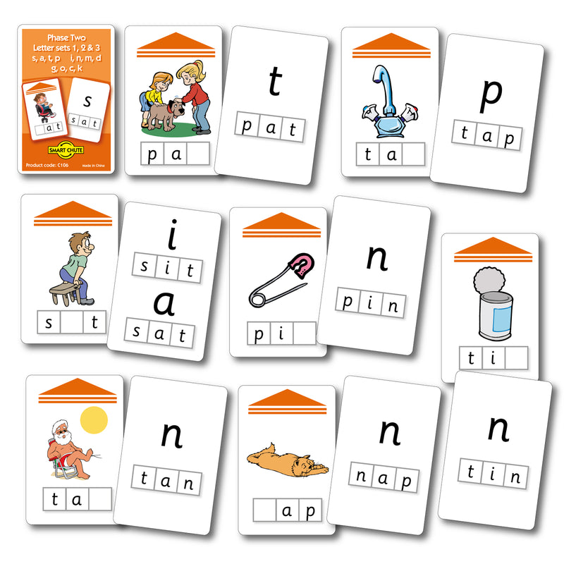 Letters and Sounds Phase 2 Letter Sets 1-3 Chute Cards