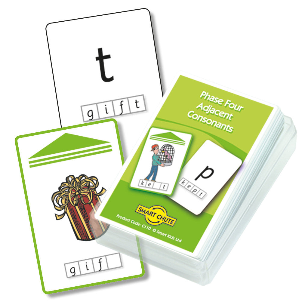 Letters and Sounds Phase 4 Adjacent Consonants Chute Cards