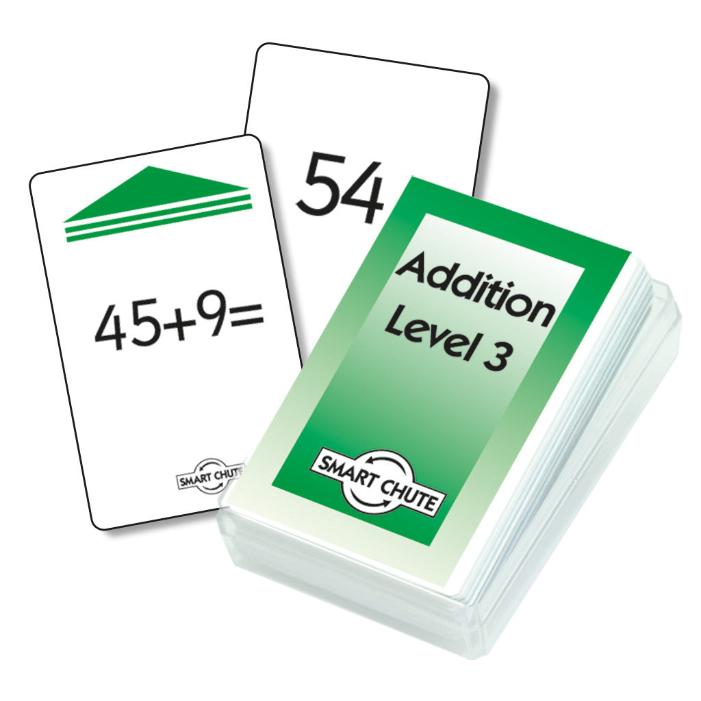 Addition Facts Chute Cards - Level 3 -    Smart Chute