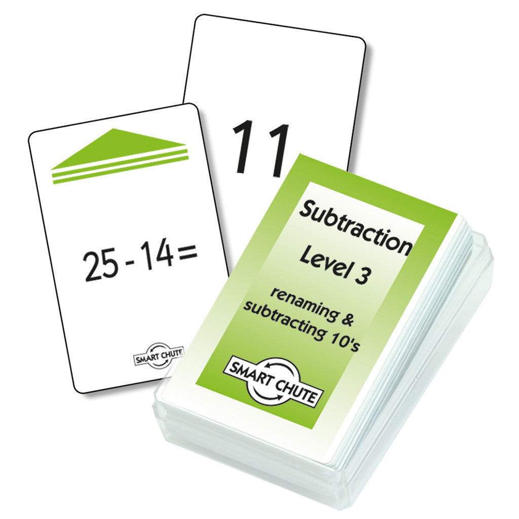 Subtraction Facts Chute Cards - Level 3 -    Smart Chute