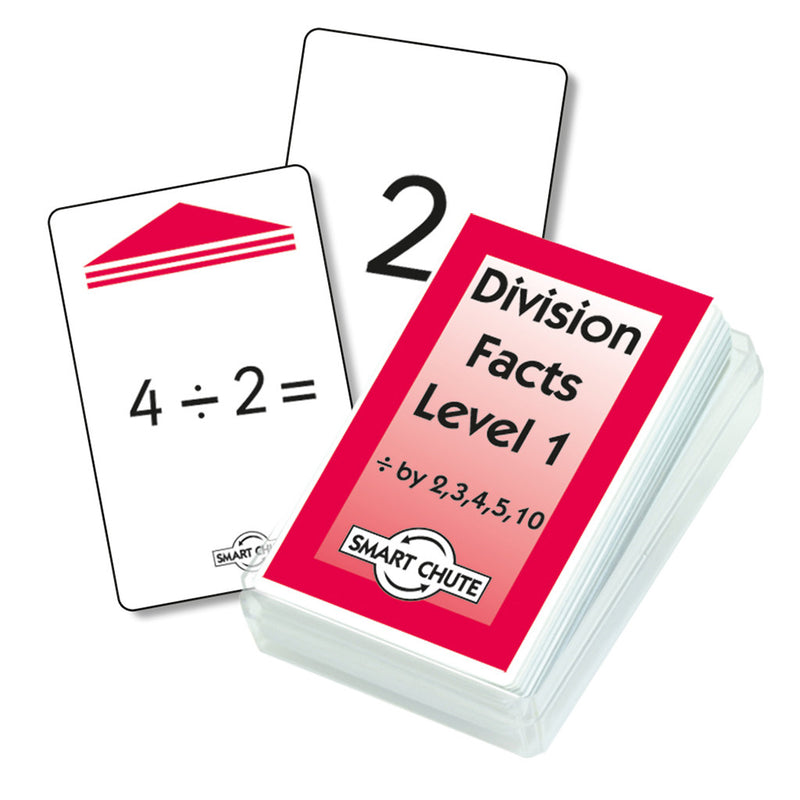 Division Facts Level 1 Chute Cards