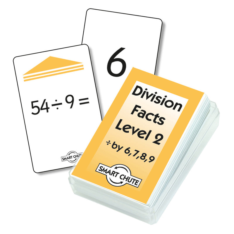 Division Facts Level 2 Chute Cards