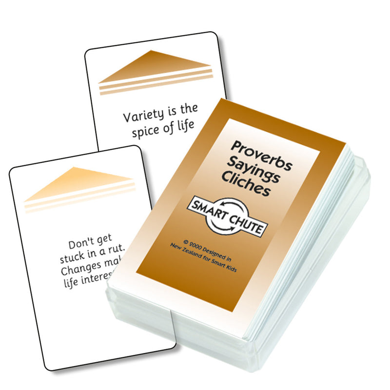 Proverbs, Sayings and Cliches Chute Cards -    Smart Chute