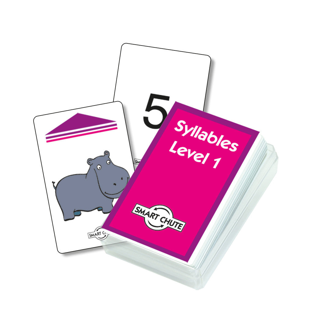 Syllables Chute Cards - Level 1 -    Smart Chute