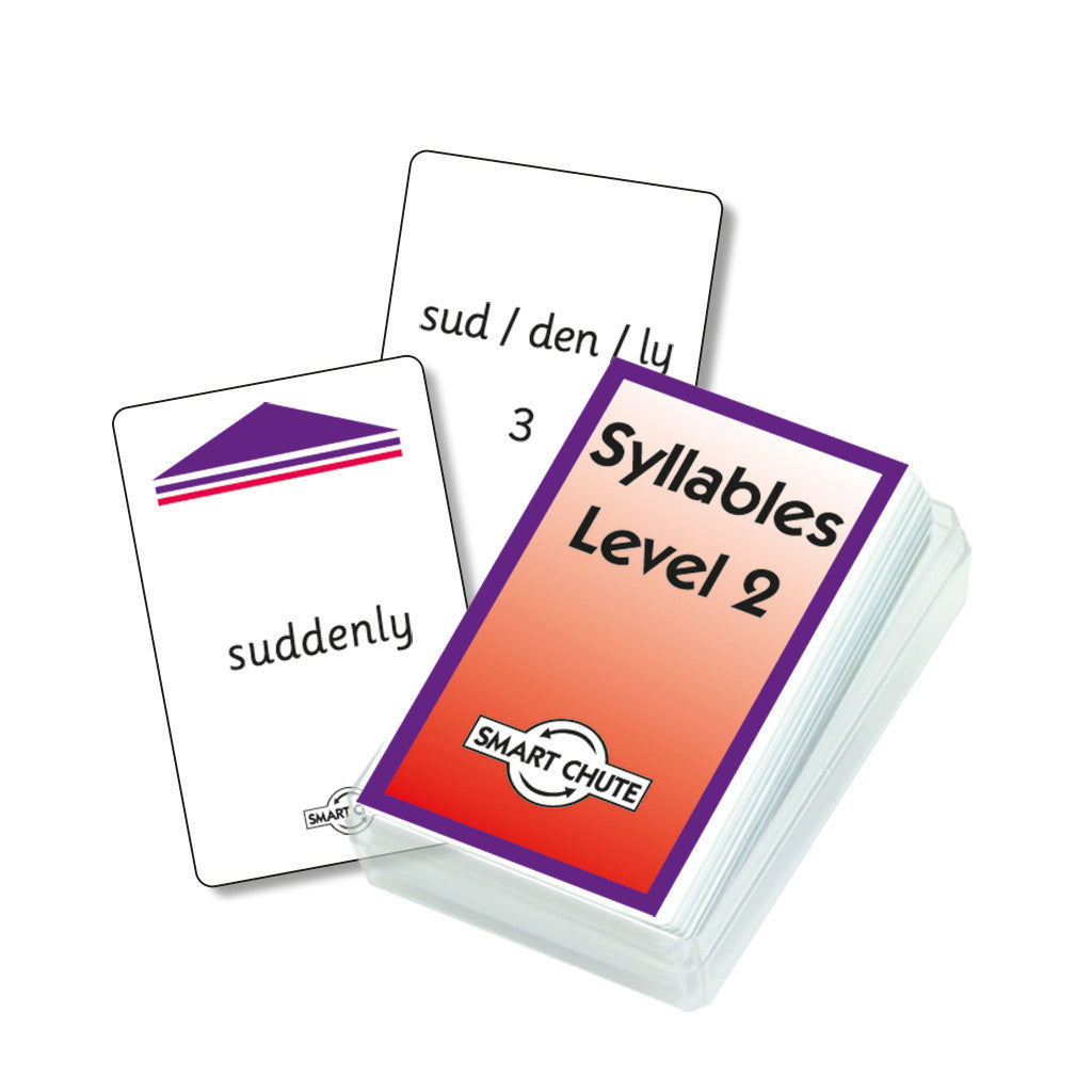 Syllables Chute Cards -  Level 2 -    Smart Chute