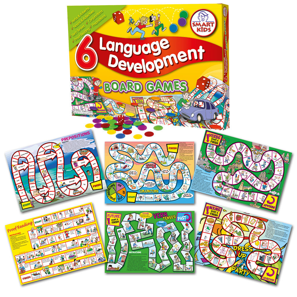 6 Language Development Board Games