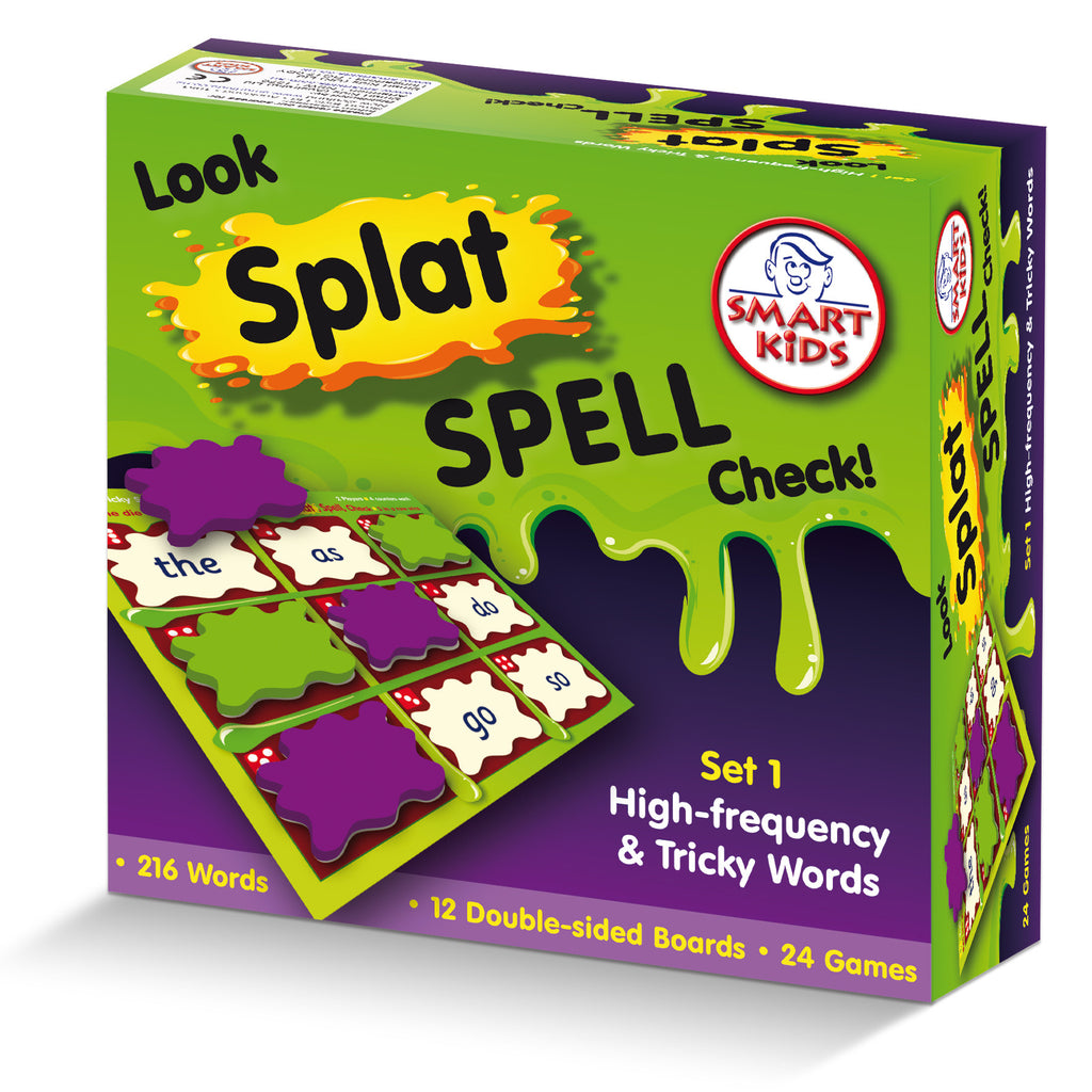 Look, Splat, Spell, Check Games Level 1