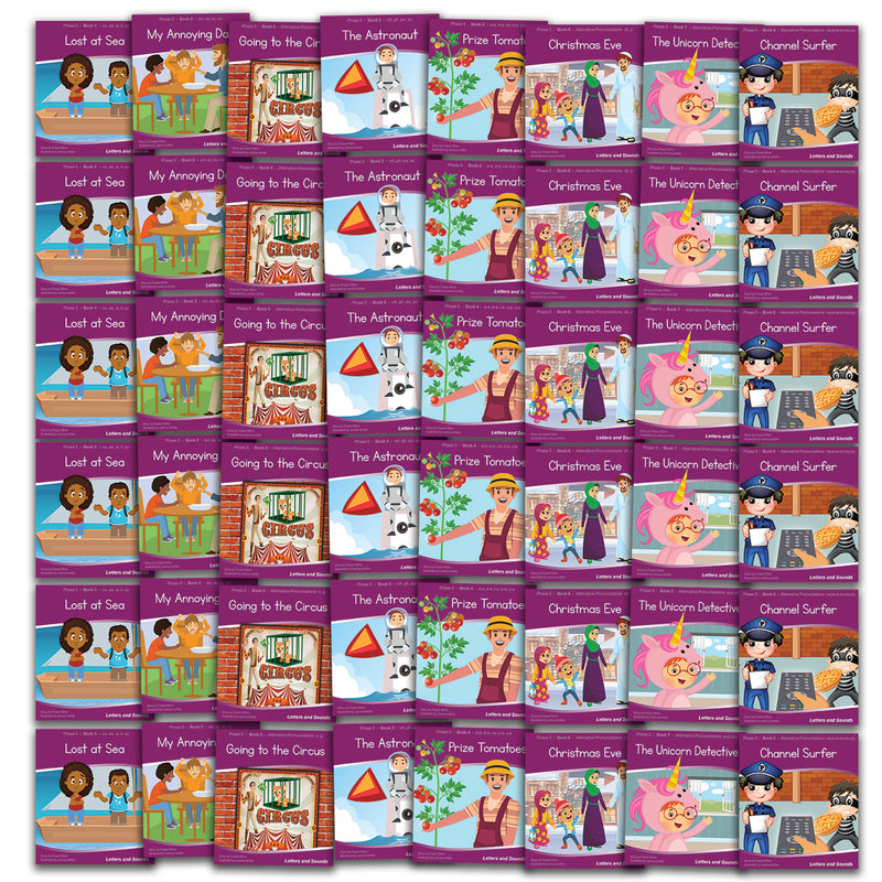 L&S Phase 5 Fiction Decodable Readers - (6 xSets, 48 Books)