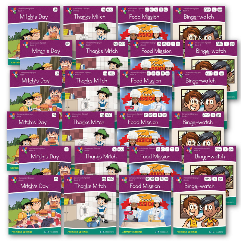 Phase 5 Alternative Spellings - Consonant Digraphs (set of 48)