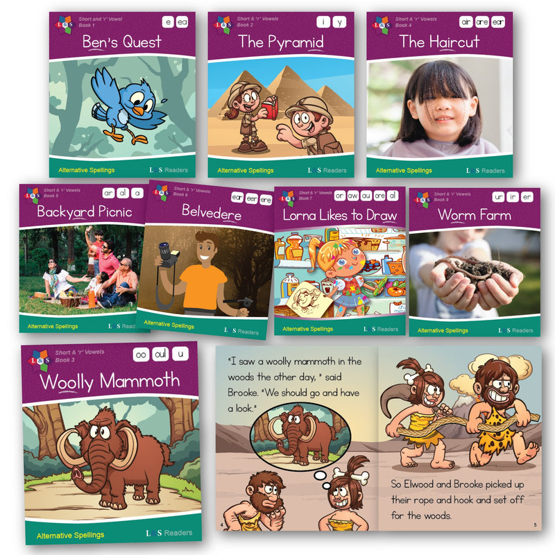 Phase 5 Alternative Spellings - Short Vowel Sounds (set of 48)