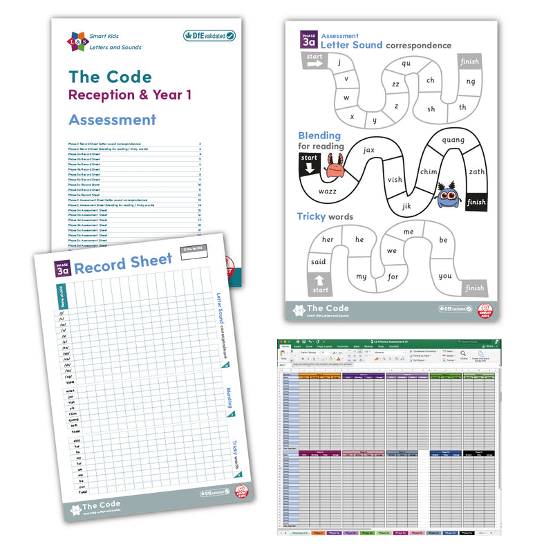 FREE - Letters and Sounds Assessment (with excel)