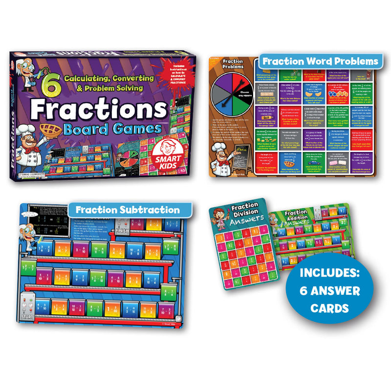 6 Fractions Board Games