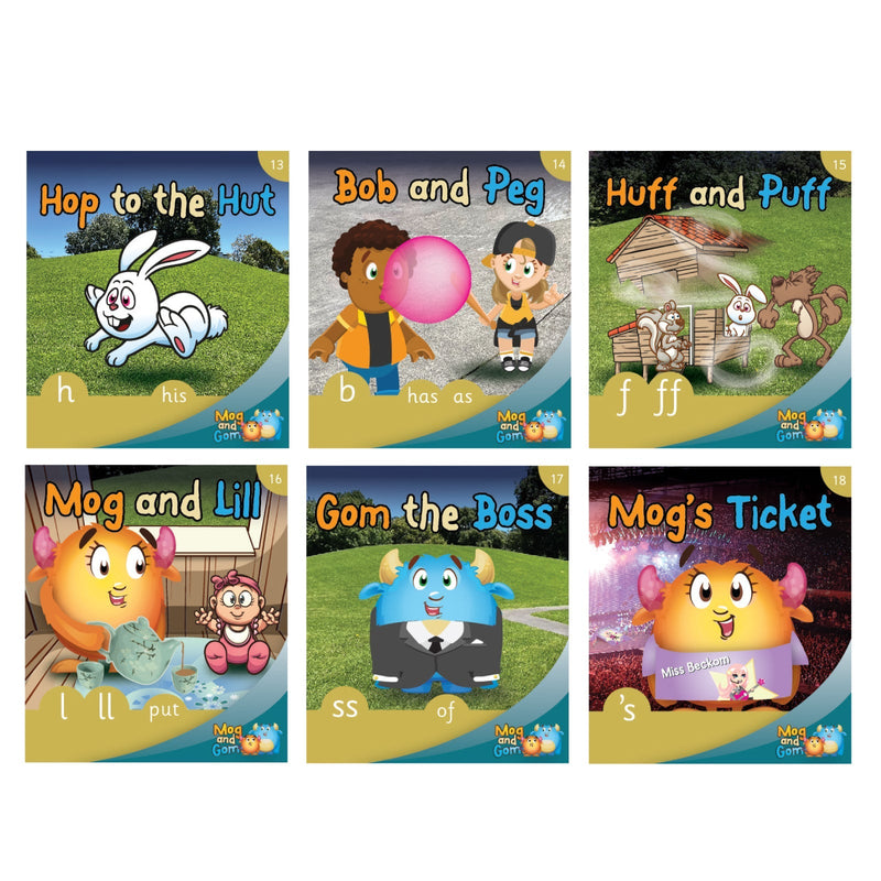 Mog and Gom Books Unit 3 (set of 36 books)