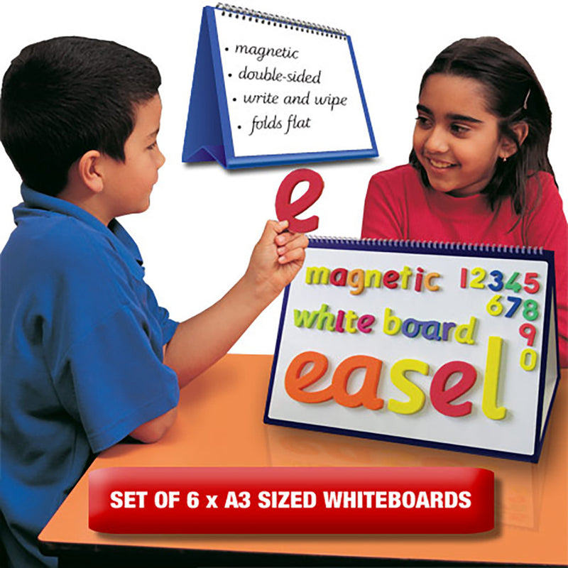 Magnetic Folding Tent Whiteboard Set of 6