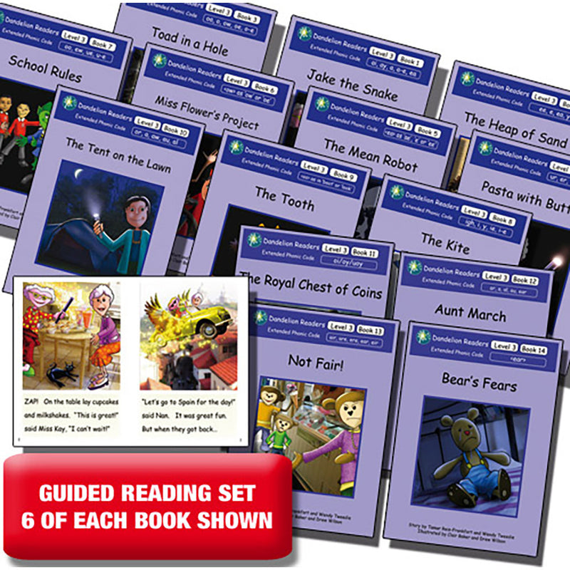 Dandelion Readers Extended Code - Level 3 (Guided Reading Set)