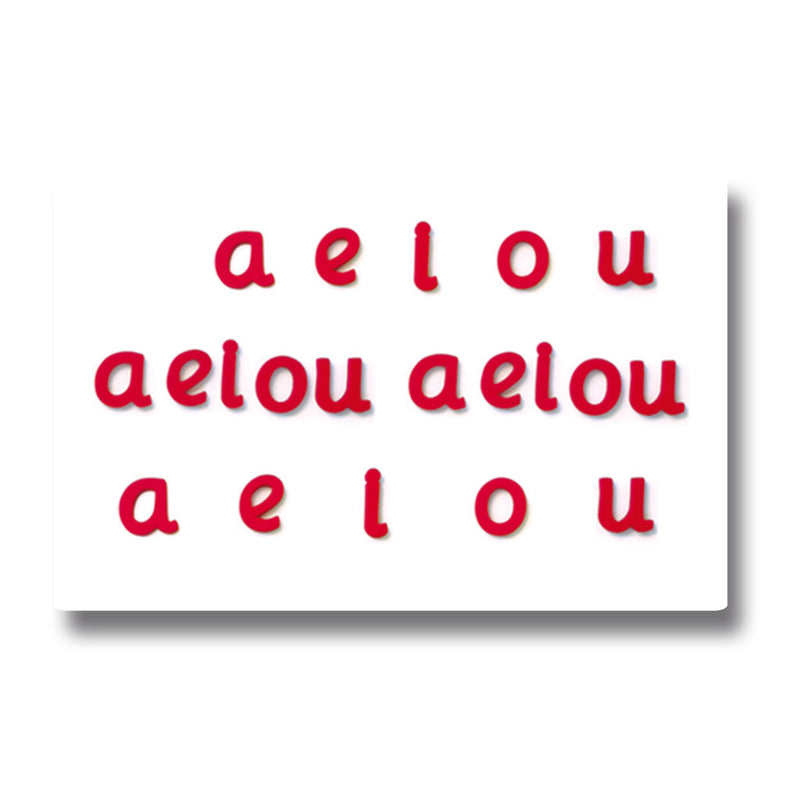 Magnetic Foam Vowels (4 Pack)