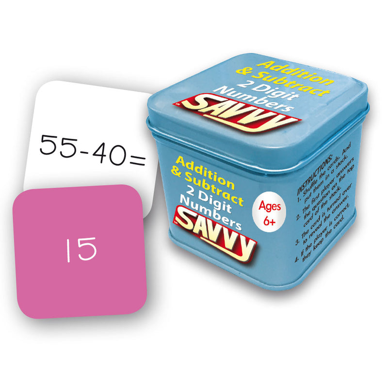 Savvy - Addition & Subtraction with 2 digit numbers