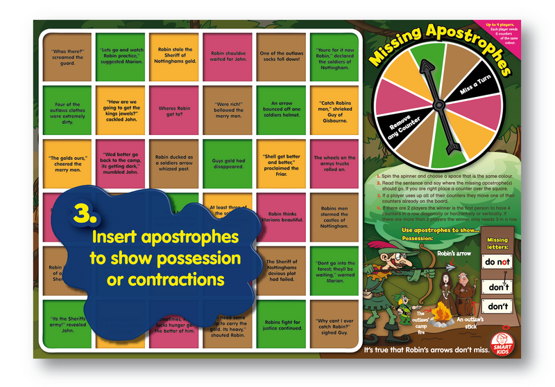 6 Grammar & Sentences Board Games